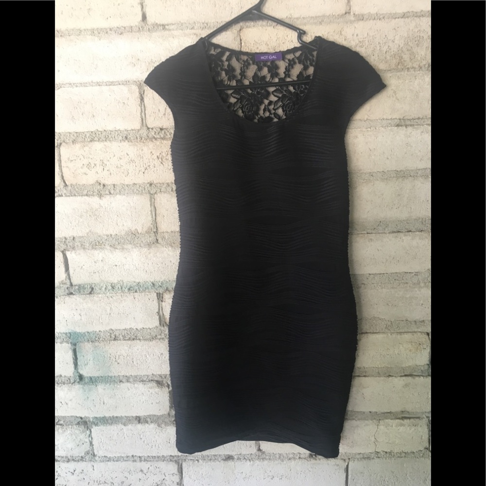 🟪 Lace body con dress